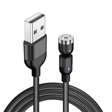 3-метровый поворотный магнитный кабель на 540 градусов 3 в 1