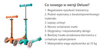 Самокат трехколесный Mini Micro Deluxe - зеленый