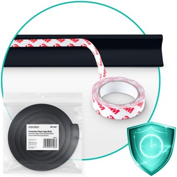 ЛЕНТА БЕЗОПАСНАЯ ПЕННАЯ ДЛЯ ЗАЩИТЫ КРОМОК МЕБЕЛИ УГЛОВ 600СМ