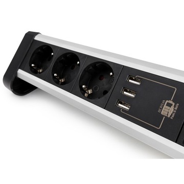 Настольная розетка Spacetronik SPS-T38BS