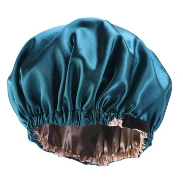 Jedwabna czapka nocna do spania dla kręconych naturalnych