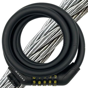 ТРОС ВЕЛОСИПЕДНОГО ЗАМКА ВЕЛОСИПЕДНЫЙ ЗАМОК MUVIKE FLEX 1200/12C