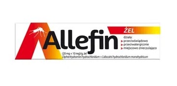 Allefin żel 30g żel Lek świąd ukąszenia wysypka