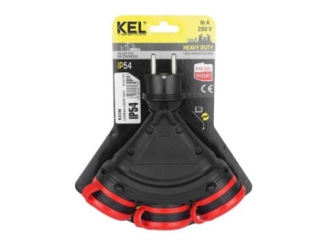 Электрическая розетка, разветвитель Пласт-Рол, черный