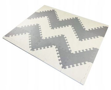 PUZZLE PIANKOWE MATA PIANKOWA dla Dzieci na Podłogę TRÓJKĄTY 40el EVA GRUBA