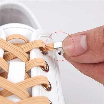 No Tie Flat Hiking Running Shoe Lace Elastic Shoelaces Outdoor Leisure