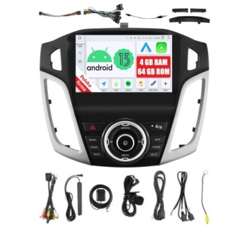 Rádio 2DIN Navigace Android Ford Focus MK3 3 III 4/64 Gb Dsp Carplay Lte