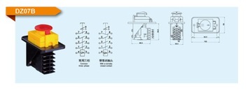 Выключатель двигателя, 3-фазный силовой переключатель 400 В DKLD DZ07, стопорная крышка KJD11