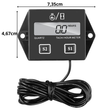 СЧЕТЧИК РАБОТЫ ДВИГАТЕЛЯ МОТОЦИКЛ ТАХОМЕТР МОТОР КОСИЛКИ