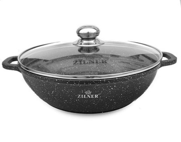 НАБОР ИЗ 2-Х КОТРОВ ВОК С МРАМОРНЫМ ПОКРЫТИЕМ 28/32 СМ ZILNER ZL-8610