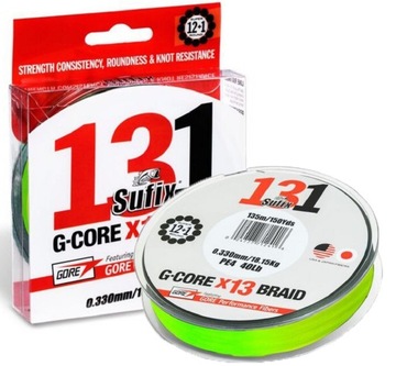Plecionka SUFIX 131 G-Core Chartreuse 0.128 150m