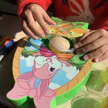 Набор для украшения пасхальных яиц 12 штук Набор игрушек для самостоятельной росписи пасхального яйца