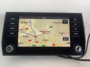 SKODA KODIAQ KAROQ WYŚWIETLACZ MIB2 EKRAN 8' RADIO 565919605B