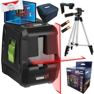 LASER KRZYŻOWY CZERWONY + STATYW 1m