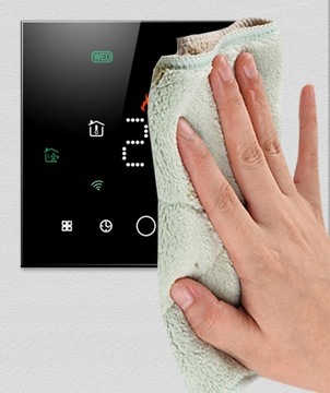 Умный нагружаемый термостат 16А, черный TRZ054 PS ZigBee, серия TUYA