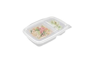 Wielorazowy pojemnik GBOX MULTI 800ml 2-dzielny pokrywka dania gotowe-20szt