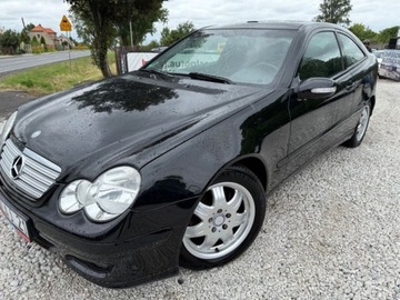 Mercedes Klasa C W203 Coupe W203 1.8 (C 200 Kompressor) 163KM 2005 Mercedes-Benz Klasa C MERCEDES W 203 COUPE Tylko 100000tys km Lift 2005 Pa
