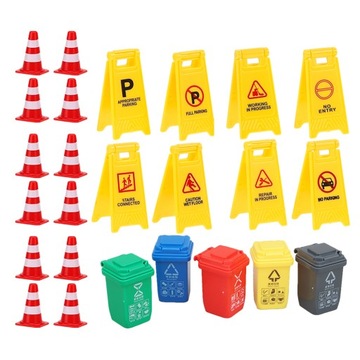 Миниатюрные дорожные конусы для уличных игрушек для мальчиков