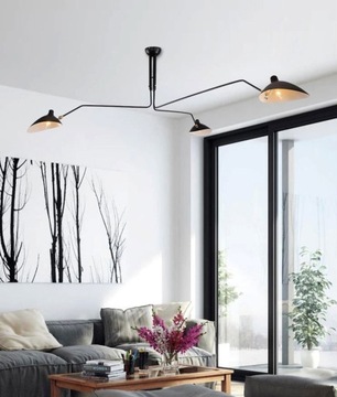 APP569 Люстра-паук, потолочный светильник, черный 3