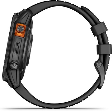 Умные часы GARMIN Fenix ​​7 Pro Solar Slate Grey, черный ремешок