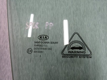 KIA SPORTAGE III ЛИФТ ОКНО ПЕРЕДНЕЙ ДВЕРИ 2015