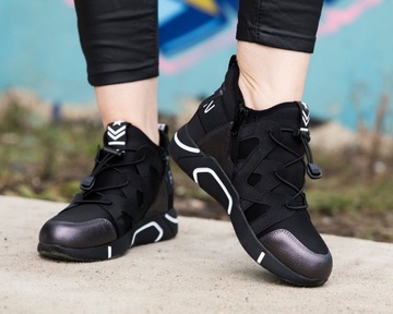 Botki buty Sneakersy adidasy na koturnie obuwie