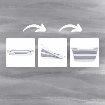 СКЛАДНАЯ СИЛИКОНОВАЯ ЧАША СО СЛИВОМ ДЛЯ БЕЛЬЯ