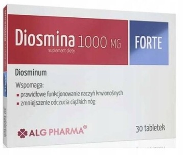 Suplement diety ALG Pharma Diosmina 1000 mg Forte+ diosmina 30 tabletek