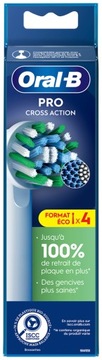 Końcówki do szczoteczki elektrycznej ORAL-B CrossAction 4szt EB50 Pro