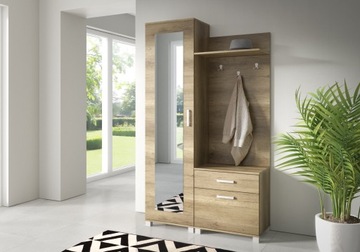 ШКАФ ДЛЯ ПРИХОЖЕЙ С СОВРЕМЕННЫМ ЗЕРКАЛОМ SONOMA