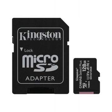 Карта microSDXC KINGSTON Canvas Select Plus 128 ГБ