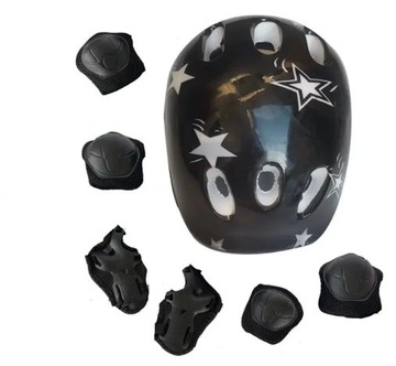 ZESTAW OCHRANIACZY KASK DLA DZIECI NA ROLKI ROWER