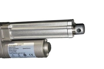 SIŁOWNIK ELEKTRYCZNY RE806 24V 100mm 500N IP66 Wodoszczelny, Tłok Inox