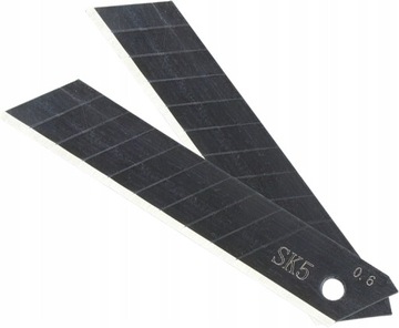 Нож ДРЭЛ со сломанным лезвием 18 мм БЕСПЛАТНО 3x SK5 черный клинок