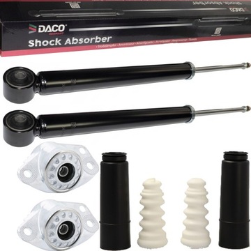 2X DACO AMORTYZATORY TYŁ PODUSZKI ODBOJE OSŁONY VW GOLF IV BORA POLO