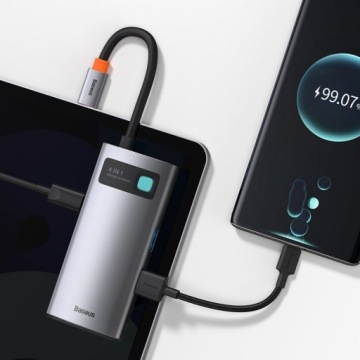 АДАПТЕР-ХАБ BASEUS ДОК-СТАНЦИЯ USB-C|HDMI/USB/USB-C АДАПТЕР 100W