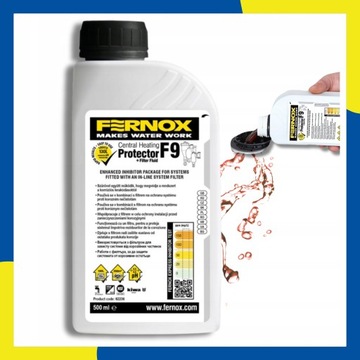 FERNOX F9 Fluid+Protector Inhibitor rdzy 500 ml - Ochrona instalacji c.o