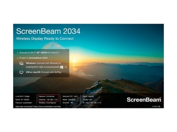 ScreenBeam 1100 Plus (SBWD1100P) Airplay, Miracast