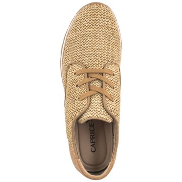 Buty Półbuty Caprice Damskie Beżowe 9-23703-42 408 Beige Comb