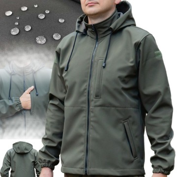 Водонепроницаемая ДЫХАТЕЛЬНАЯ мужская КУРТКА SOFTSHELL XL