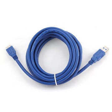 Kabel USB Gembird CCP-MUSB3-AMBM-10 niebieski 3m