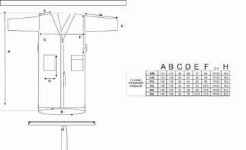 БОЛЬШОЙ халат для гостиницы, 3XL, махровый хлопок