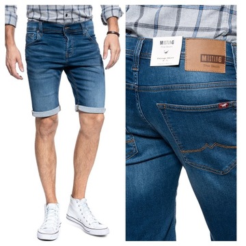 MUSTANG CHICAGO MĘSKIE SPODENKI JEANSOWE SHORT W36