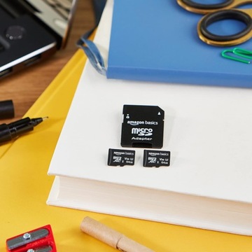Amazon Basics LSMICRO64GU3D SD-карта емкостью 64 ГБ (2 шт.) с адаптером