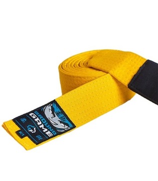 Pas do BJJ dla dzieci Żółty K2 - 205cm