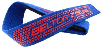 BELTOR PASKI TRENINGOWE UCHWYTY DO MARTWEGO CIĄGU GORILLA GRIP NIEBIESKI