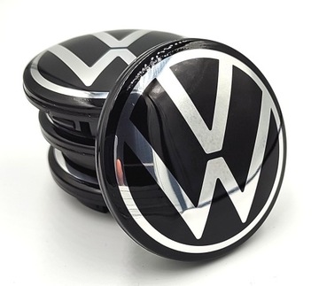 VOLKSWAGEN DEKIELKI na felgi zaślepki felg KAPSLE VW NOWE LOGO! 65mm 4 szt.
