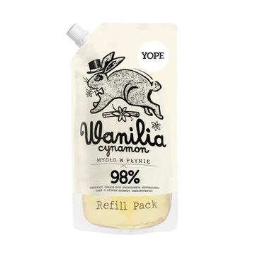 YOPE Wanilia i cynamon Naturalne mydło w płynie do