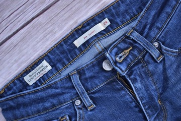 LEVIS 711 Skinny Jeansy Damskie W24 L30