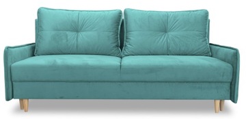 Kanapa sofa z funkcją spania rozkładana NAPOLI w stylu skandynawskim